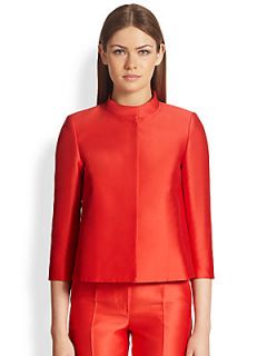 MaxMara Eros Mikado Jacket   Red