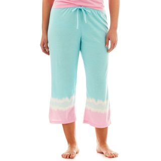 INSOMNIAX Dip Dyed Sleep Pants   Plus, Turquoise, Womens