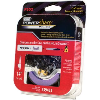 Oregon PowerSharp Replacement Chain and Sharpening Stone   For Use with 14 Inch