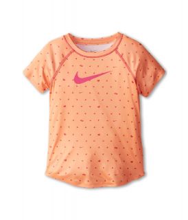 Nike Kids Dri Fit Printed Tee Girls T Shirt (Orange)
