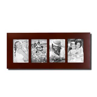 Adeco Walnut Wooden Collage Photo Frame