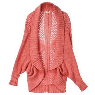 Mossimo Supply Co. Juniors Open Weave Cocoon Sweater   Yam Orange XXL(19)
