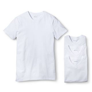 Merona Mens 4 pack White V  Neck Undershirts   XL
