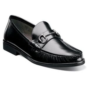 Florsheim Mens Tuscany Bit Black Smooth Shoes, Size 10.5 3E   13212 001