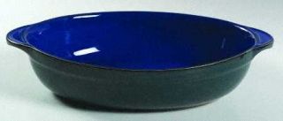 Denby Langley Metz Oval Baker, Fine China Dinnerware   Stoneware,Blue&Green,Ref