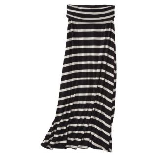 Merona Womens Knit Convertible Maxi Skirt   Black/White   XXL