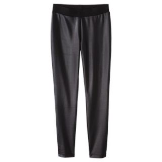 Mossimo Womens Coated Ankle Pant   Black XXL