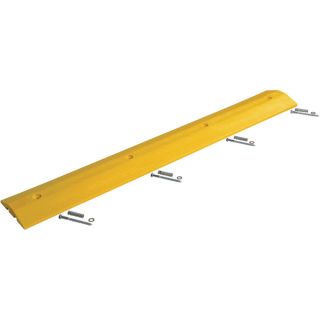 Vestil Speed Bump   106 Inch L x 10 Inch W x 3 Inch H, For Concrete, Yellow,