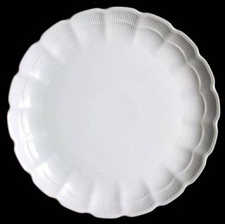 Kaiser Romantica All White 12 Chop Plate/Round Platter, Fine China Dinnerware  