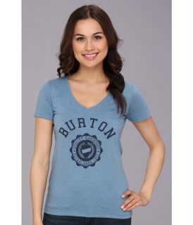 Burton Co Ed Recycled V Neck Tee Womens Short Sleeve Pullover (Blue)
