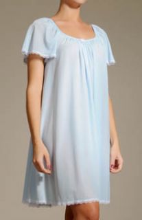 Amanda Rich 146 Short Sleeve Knee Length Nightgown