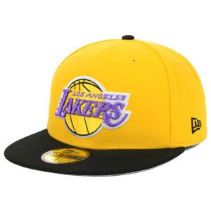 Los Angeles Lakers New Era NBA Hardwood Classics Patched Team Redux 59FIFTY Cap