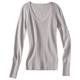 Mossimo Supply Co. Juniors Pointelle Sweater   Gray L(11 13)