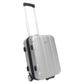 Traveler s Choice Rome 21 Hard shell Carry On Upright, Silver