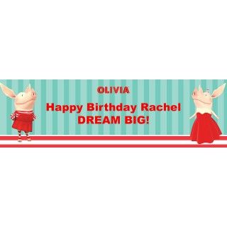 Olivia Personalized Birthday Banner