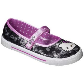 Girls Hello Kitty Sequin Sneaker   Black 3