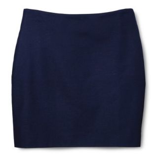 Merona Womens Woven Mini Skirt   Xavier Navy   18