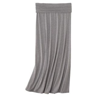 Mossimo Supply Co. Juniors Solid Fold Over Maxi Skirt   Gray XL(15 17)