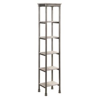 Shelving Unit Home Styles Orleans Six Tier Narrow Shelving Unit   Marble