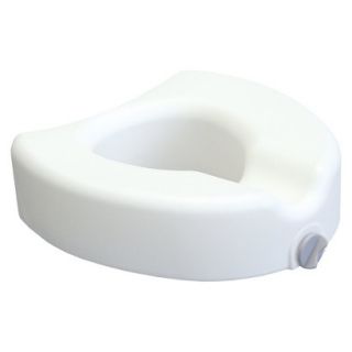 Lumex Locking Raised Toilet Seat   White