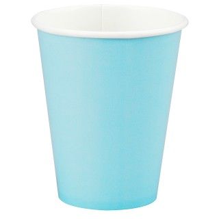 Pastel Blue (Light Blue) 9 oz. Cups