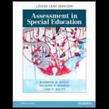Assessment in Special Education Edition   With Access (Looseleaf)