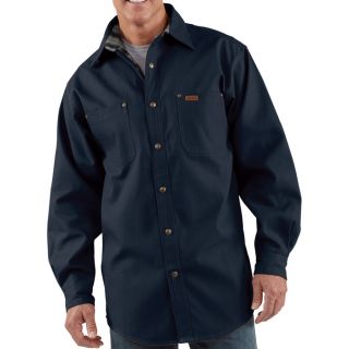 Carhartt Canvas Shirt Jacket   Midnight, 3XL, Model S296
