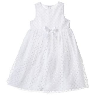 TEVOLIO Infant Toddler Girls Empire Dress   White 4T