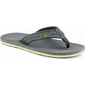 Sperry Top Sider Mens Sharktooth Thong Grey Sandals, Size 12 M   1049790