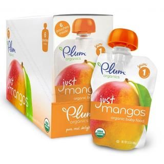 Plum Organics Just Fruit Mango Pouch (6 Pack)
