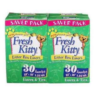 Fresh Kitty Jumbo Litter Box Liners   Double Saver Pack