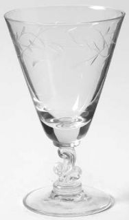 Tiffin Franciscan Baroque (Gray Cut) Juice Glass   Stem 17457,Gray Cut Plant,Mol
