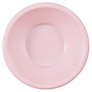 Classic Pink (Light Pink) Plastic Bowls