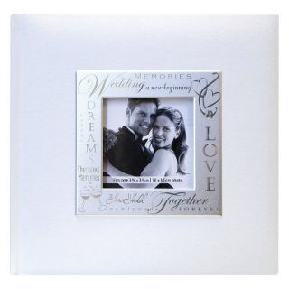 Fabric Expressions Wedding Photo Album   White (8.5x8.5)