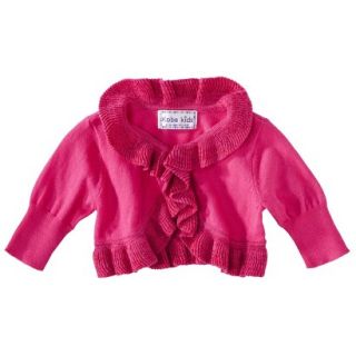 Infant Toddler Girls Ruffle Cardigan   Pink 3T