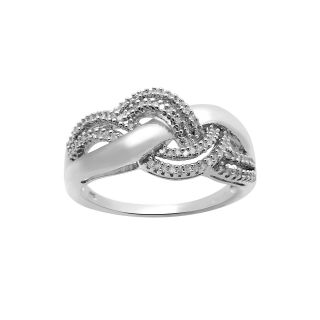 1/4 CT. T.W. Diamond Sterling Silver Ring, White, Womens