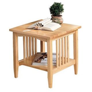 End Table Linon Mission Natural End Table