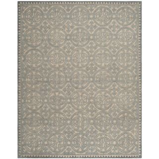 Safavieh Handmade Moroccan Cambridge Dusty Blue/ Cement Wool Rug (8 X 10)