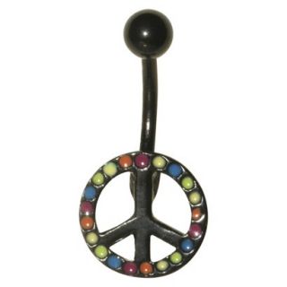 Womens Supreme Jewelry Curved Barbell Belly Ring   Multicolor