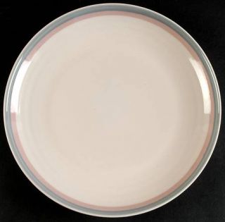 Pfaltzgraff Aura Pink Dinner Plate, Fine China Dinnerware   Blue/Gray & Pink Ban