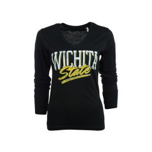 Wichita State Shockers NCAA Womens Caroline Long Sleeve Vneck T Shirt