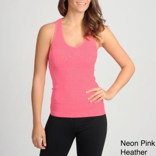 90 Degree By Reflex 90 Degree By Reflex Womens Active Performanace Ribbed Tank Top Pink Size S (4  6)