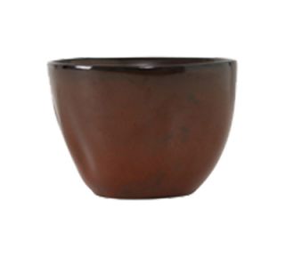 Tuxton 12 1/2 oz Ceramic Bouillon Cup   Red Rock