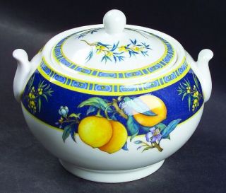 Wedgwood Citrons 146 Shape Sugar Bowl & Lid, Fine China Dinnerware   Lemons & Le