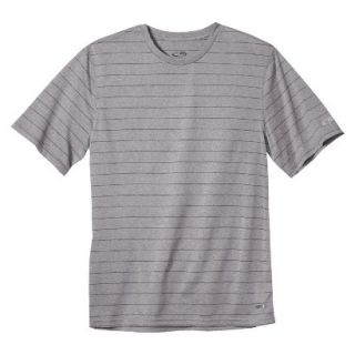 C9 By Champion Mens Advanced Duo Dry Striped Crew Neck Tee   Hardware Gray M