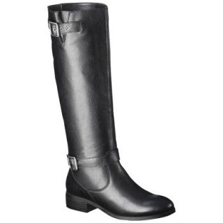 Womens Mossimo Supply Co. Rylee Genuine Leather Tall Boot   Black 9.5