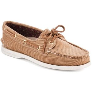 Sperry Top Sider Womens American Original 2 Eye Sand Washed Corduroy Shoes, Size 7.5 M   9093089