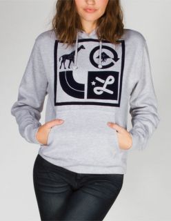 Box Icon Womens Hoodie Heather Grey In Sizes X Small, Medium, Large, X Larg