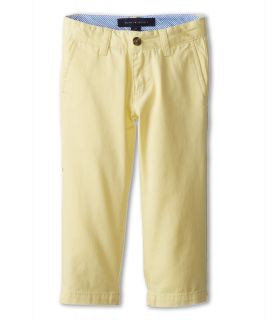 Tommy Hilfiger Kids Chuck Flat Front Pant Boys Casual Pants (Yellow)