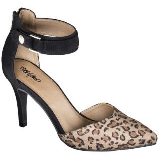 Womens Mossimo Gail Ankle Strap Open Pump   Leopard 11